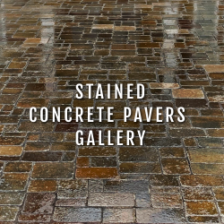 Stained Concrete Pavers: Before and After Inspiration